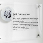 Schild Carl von Clausewitz Besprechungszimmer