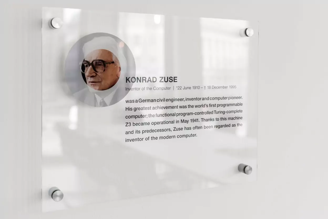 Konrad Zuse Besprechungsraum Schild